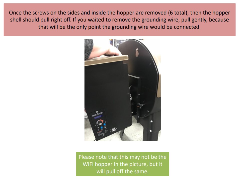 HOW TO CLEAR AUGER OF WET PELLETS IN A WIFI GRILL CAMP CHEF