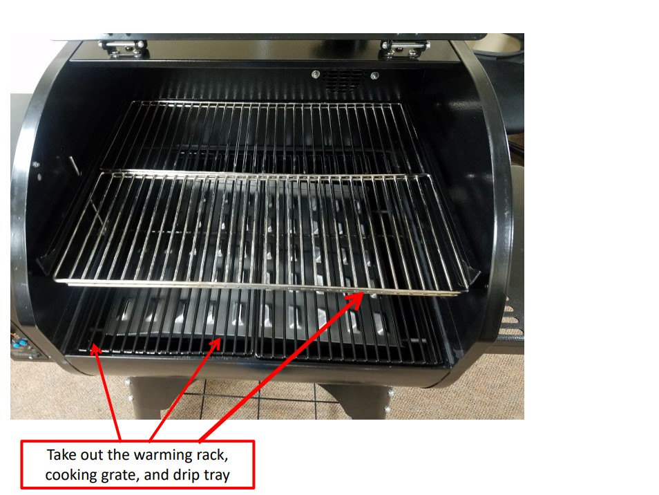 HOW TO REMOVE THE HEAT DEFLECTOR FOR CLEANING AND REPLACEMENT CAMP CHEF