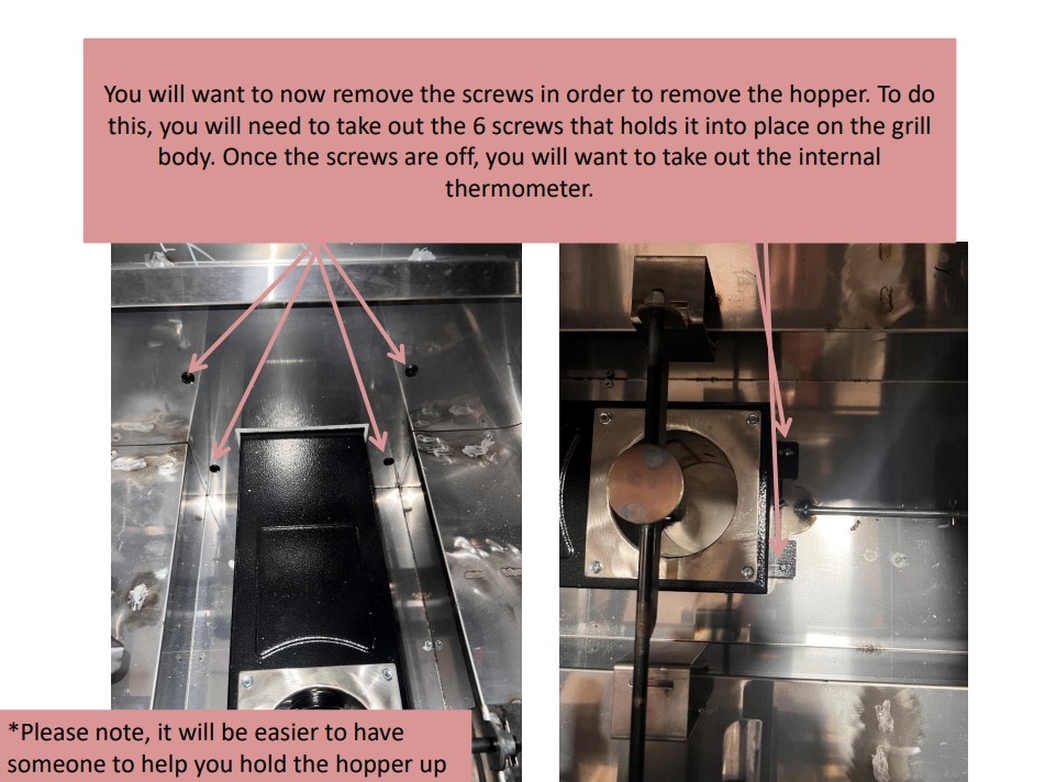 HOW TO REPLACE THE HOPPER IN THE WOODWIND PRO CAMP CHEF