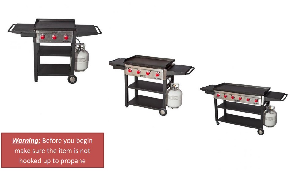 HOW TO CONVERT THE FLAT TOP BURNER TO NATURAL GAS CAMP CHEF