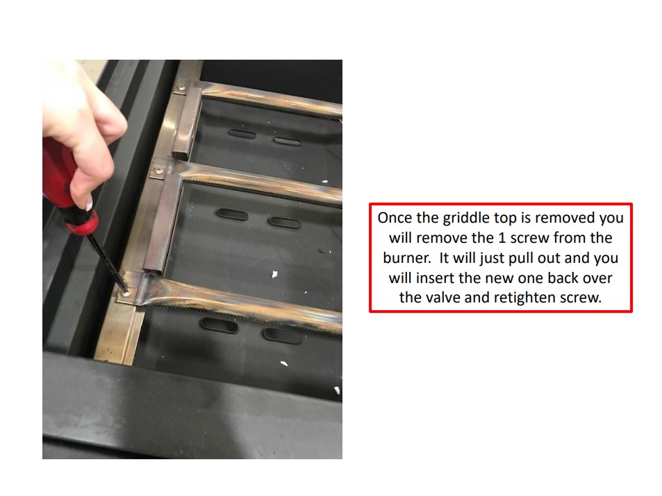 HOW TO REPLACE A BURNER IN A FLAT TOP GRILL CAMP CHEF