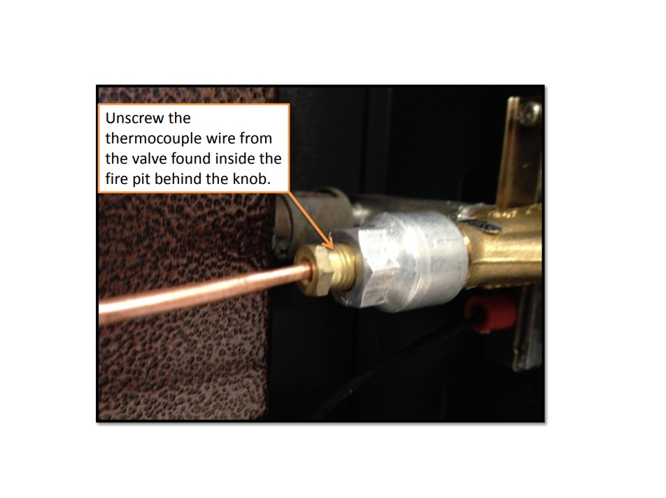HOW TO REPLACE A THERMOCOUPLE IN THE MONTEREY FIRE PIT CAMP CHEF
